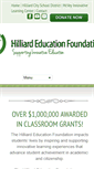 Mobile Screenshot of hilliardeducationfoundation.org